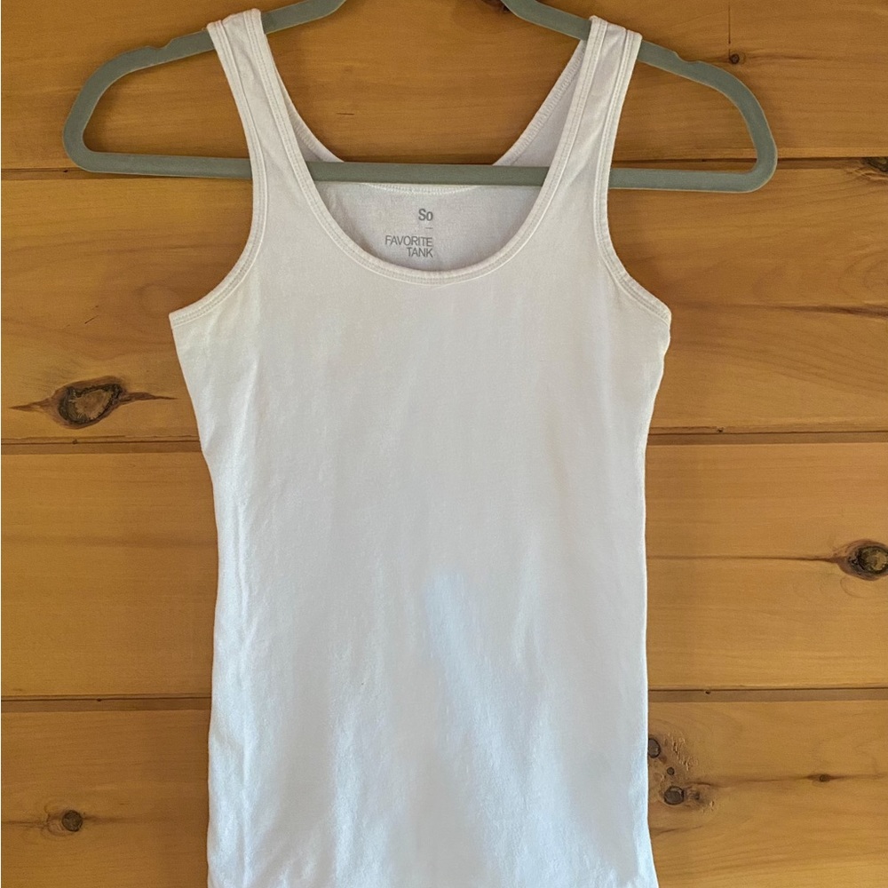 White cami tank top